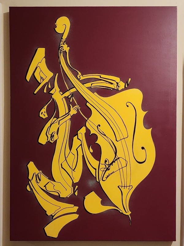 Original RAZE X-MeN «MAD BASS» Acrylic marker and Spray Paint on Canvas