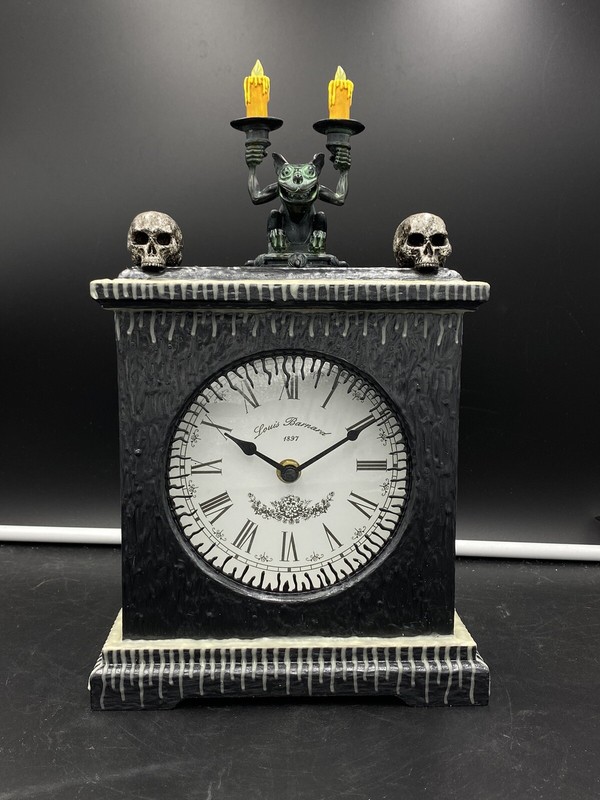 Haunted Mansion Glow In Dark Clock Art By Aaron Goodwin 1/1 Painting Size 12×8