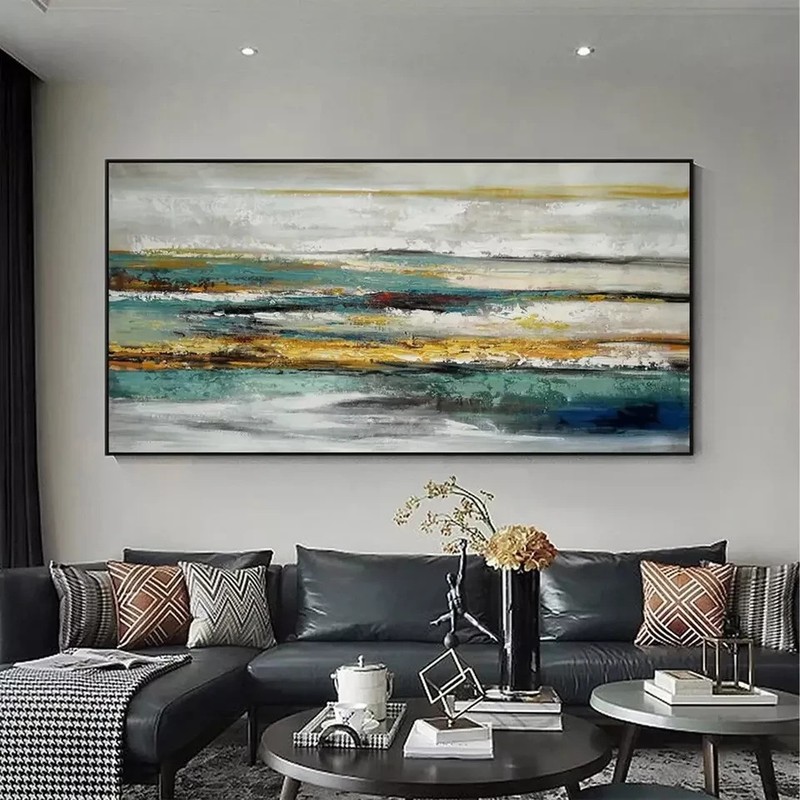 MQ581 Stretched Canvas Frame / Unframed Handmade Abstract Oil Painting gallery