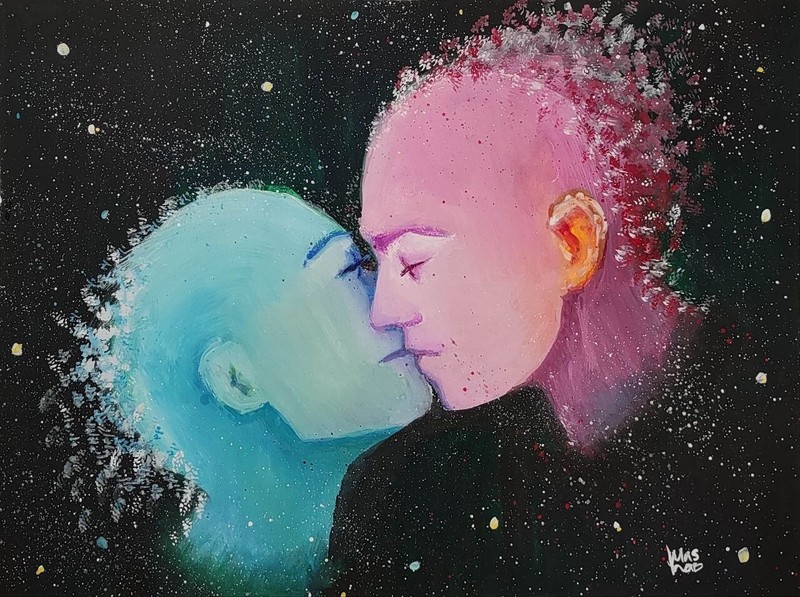“Soulmates” Original Work Of Ukrainian Artist Gouache War