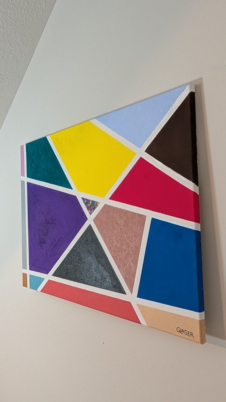 "Crossing Colors" Abstract Art Painting Original Hand Painted Acrylic On Canvas gallery