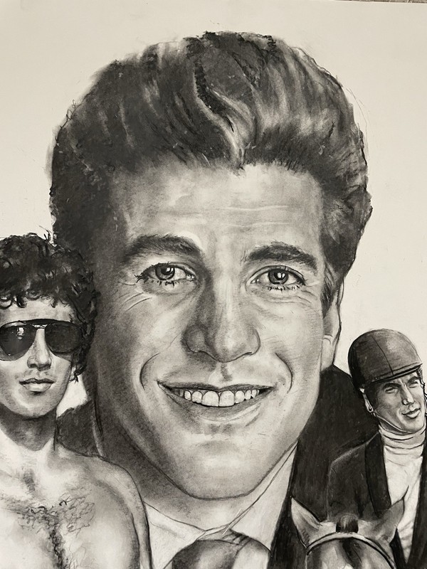 JOHN F KENNEDY JR ORIGINAL PAINTING BY ROBERT STEPHEN SIMON 20x24 gallery