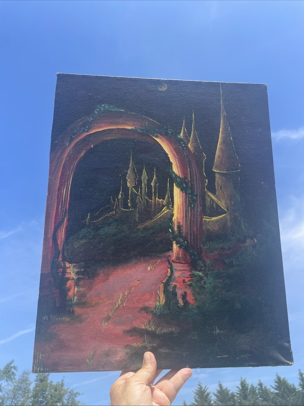 Magic Castle Harry Potter Wizard Cinderella Oz Magical Oil Paint Art ❤️blt11h5s gallery