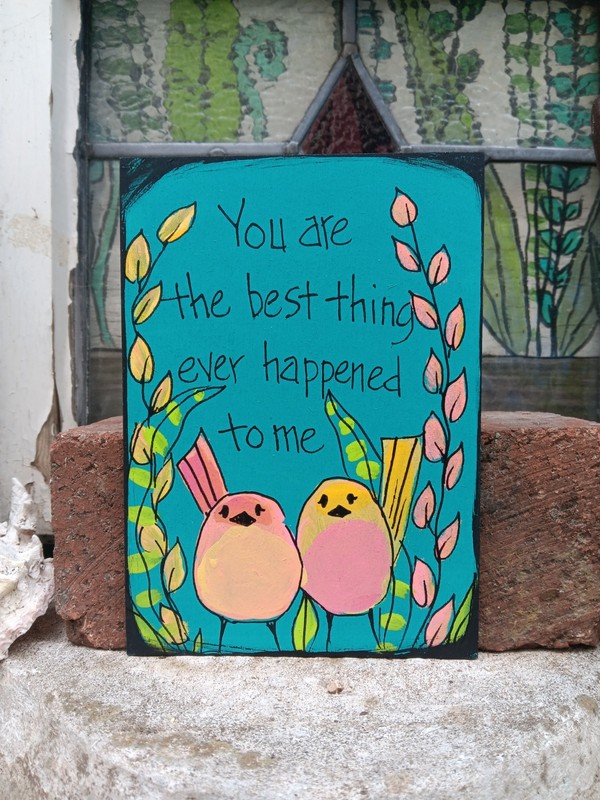 Ray Lamontagne You Are The Best Thing Song Painting on 7 x 5″ wood panel, Love