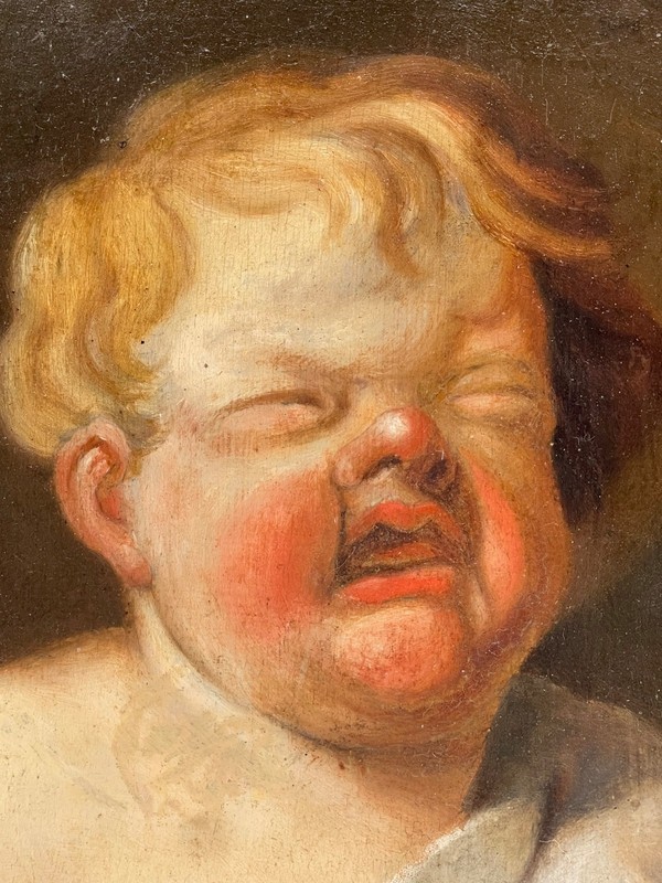 17th Century Flemish School - Portrait of Child - Oil Painting gallery