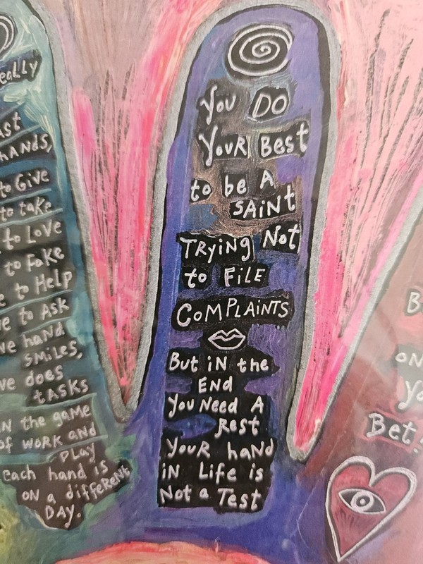 New Rokoko 2012 Art "Handle Life" Acrylic Art Print 10” X 10" Limited Edition gallery