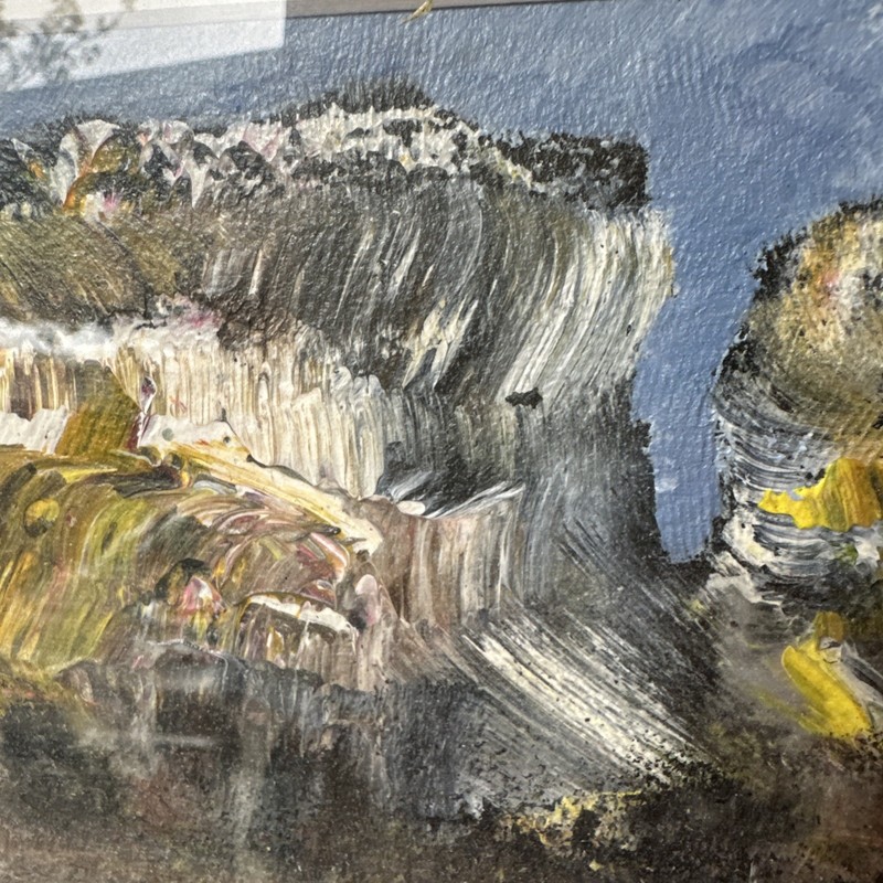 Thomas (Tom) Gleghorn b. 1925 Oil Painting Arltunga Mine South Australia c1980 gallery