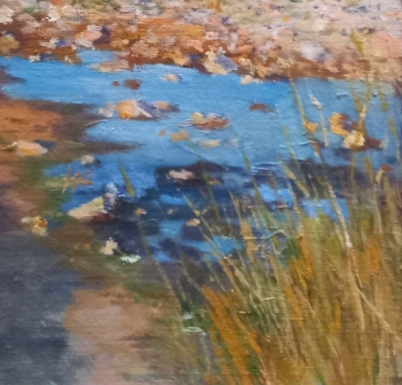 Oil painting Ochakov Ukrainian painter Cardboard original seaside landscape gallery