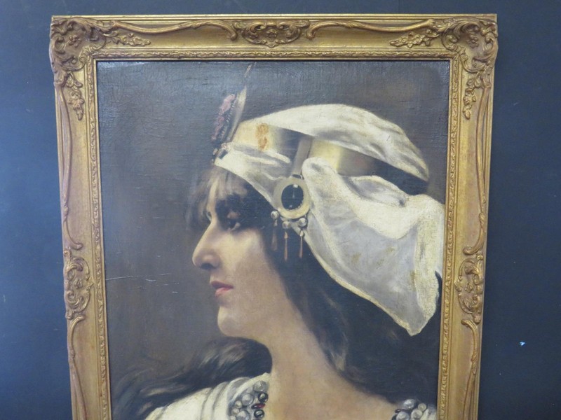 Pre-Raphaelite Orientalist Oil Opera Dame Nellie Melba Australian Circa 1895 gallery