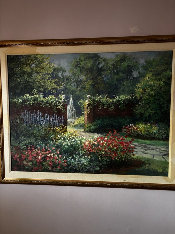 Laurie Snow Hein (Am Artist b. 1949) Original Oil on Canvas Gold Toned Frame