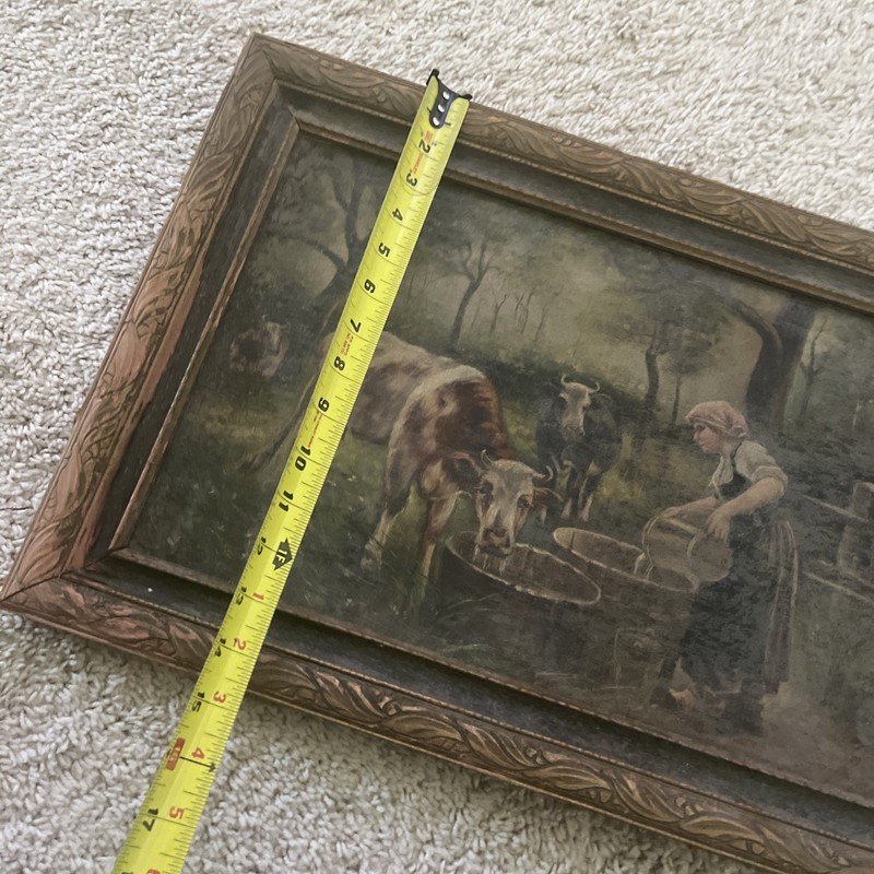 Antique Farm Cow Painting gallery