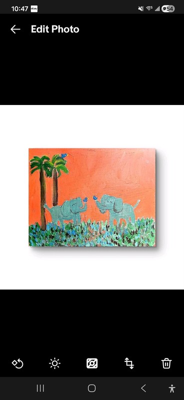 Two Elephants In Love Unique Abstract Expressionism Wall Art Canvas gallery