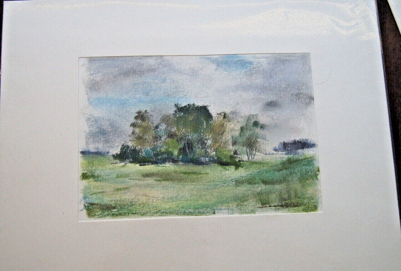 Franz Ehmke 1928-2018 DDR Painter Island Of Trees On Field In Mühlenbeck gallery