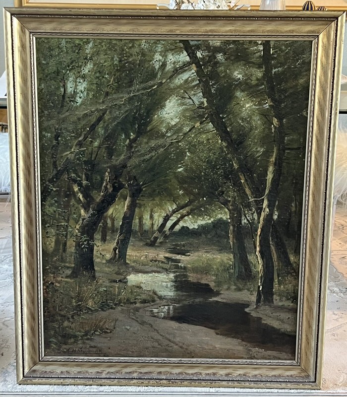 Christopher H Shearer (1846 – 1926) Original Landscape Oil Painting Dated 1881