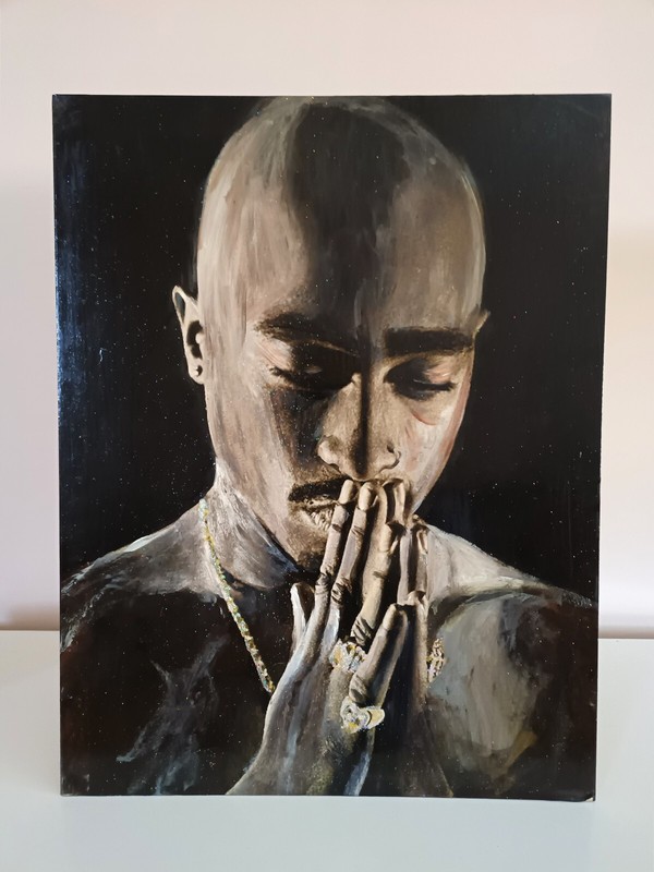 Paint portrait 2 Pac – Tupac Shakur 2