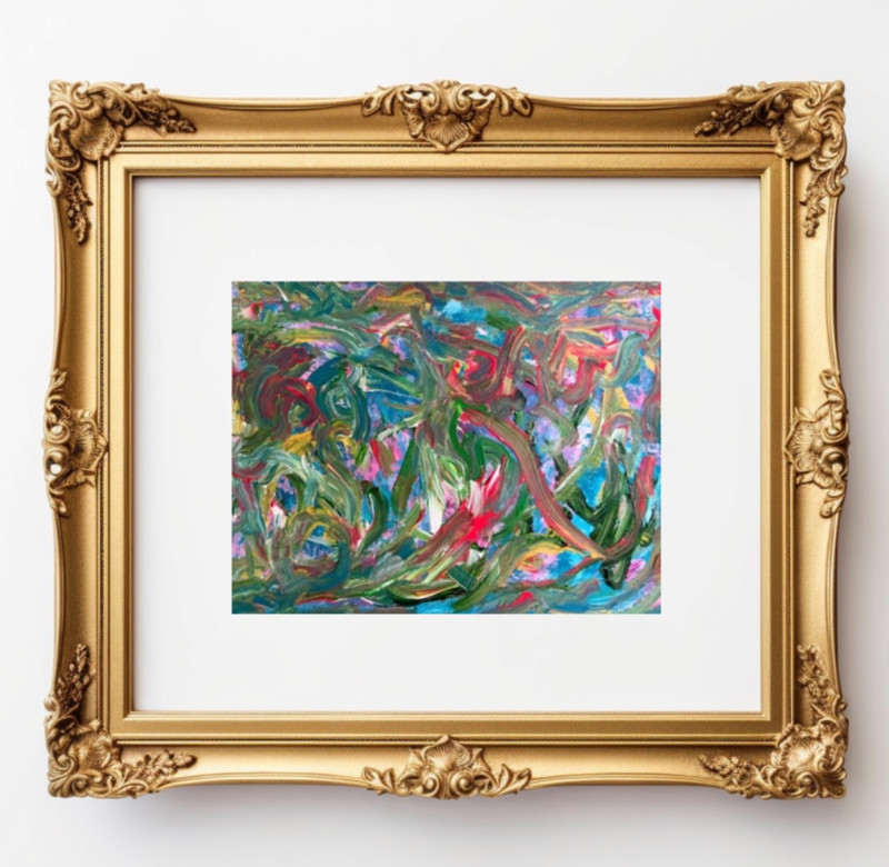 Colorful Abstract Painting Modern Art Original Acrylic 11 x 14 Jimarieart gallery
