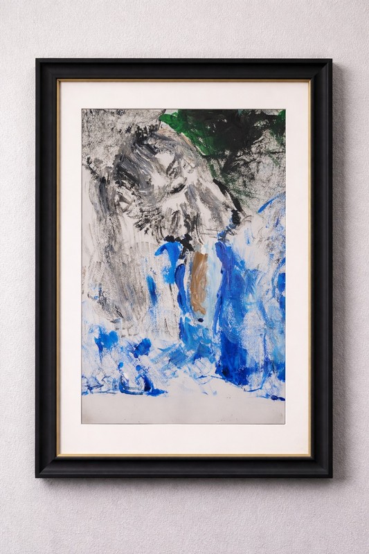 Unique Abstract Expressionism Wall Art Study #5 Bear.