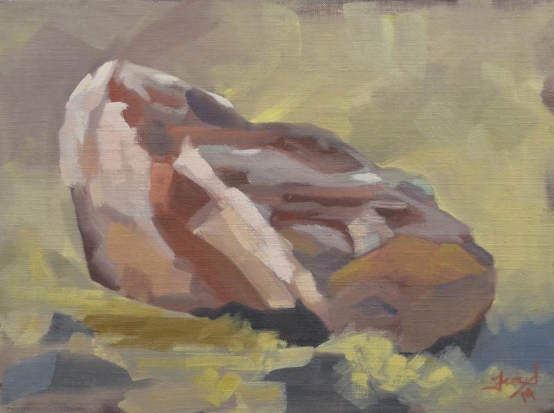 Original Fine Art Oil Painting Landscape 9×12 Contemporary
