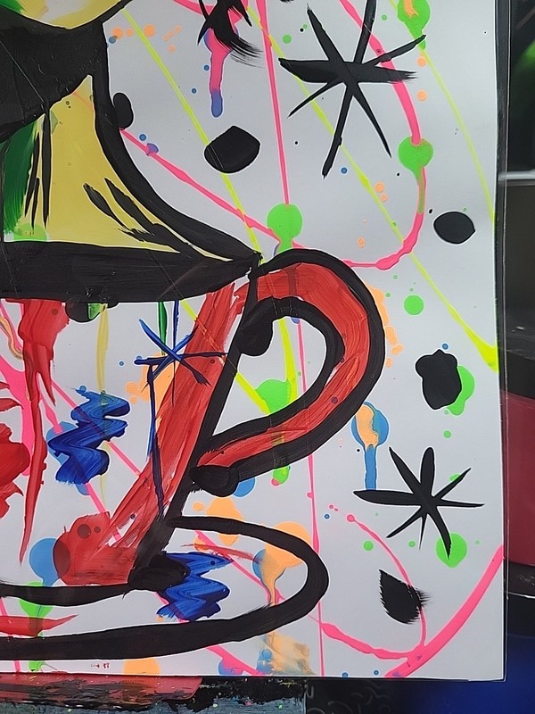 Original Art 12x16 Figurative Abstract Expressionist on Gallery Paper gallery