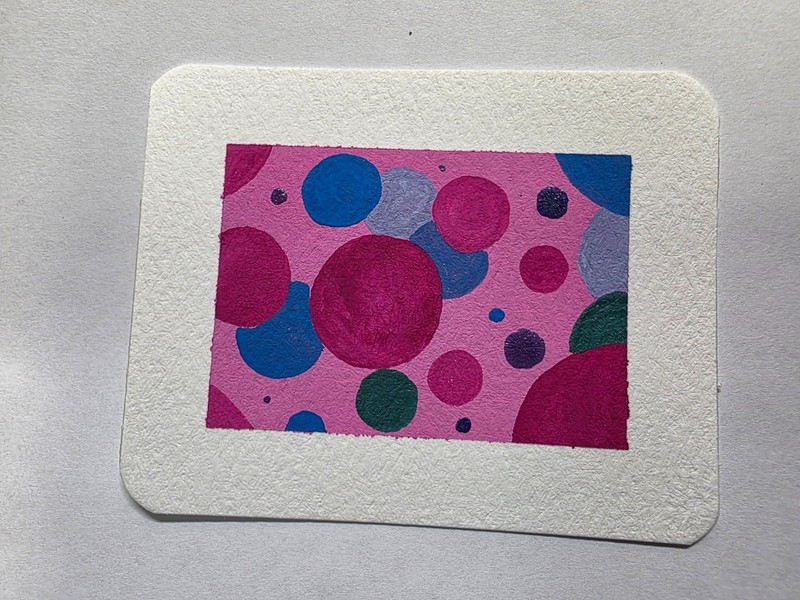 Peaceful Joy – ACEO – Art – Watercolor – Ink – Acrylic – Gouache