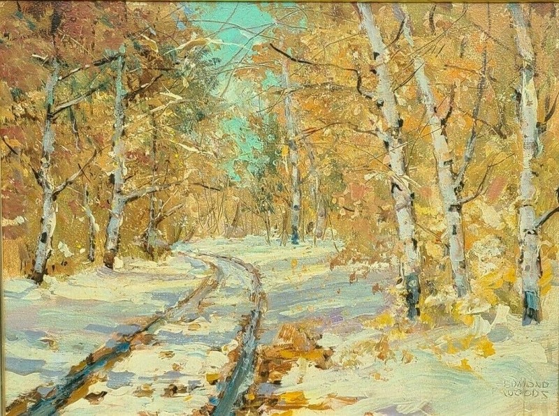 Landscape Oil Painting Impressionist, Utah / Colorado, Mid-Century, Edmond Woods gallery