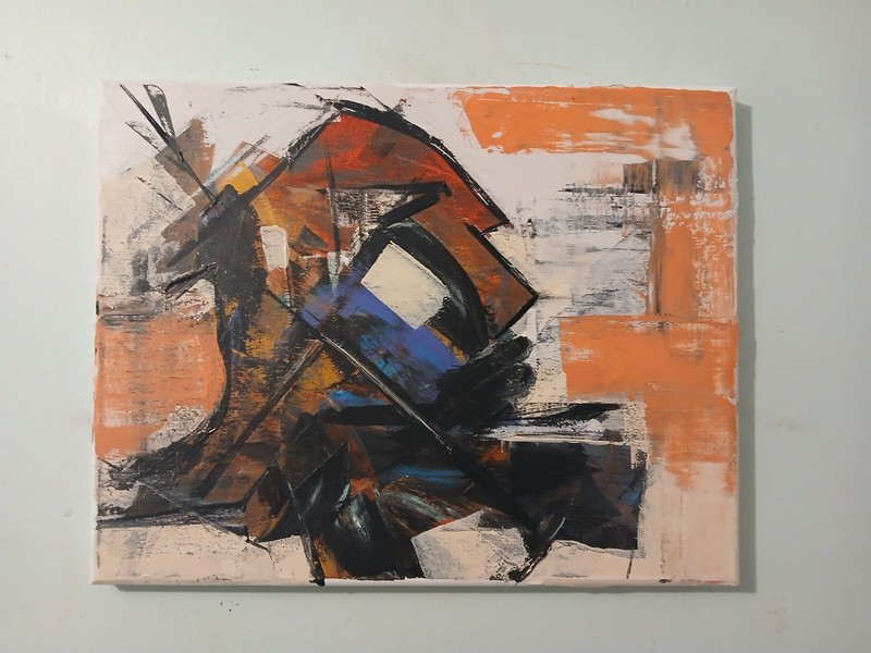 original abstract art acrylic painting on canvas