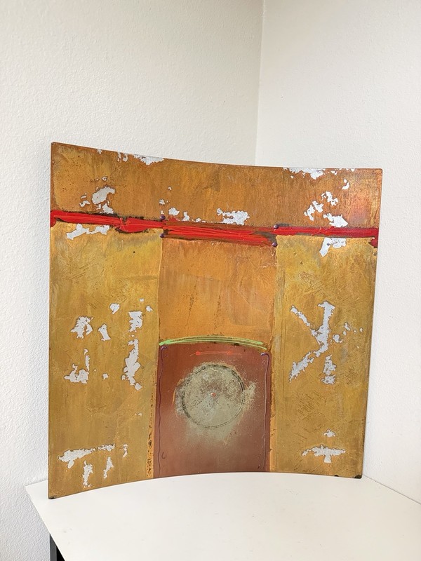 Original Tony Evans Early 80S Multi Color metal wall art California Artist gallery