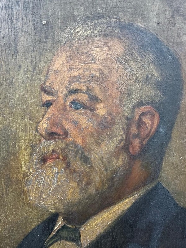 Continental School (19TH Cen-ry) : Portrait Of A Gentleman , Oil On Board gallery