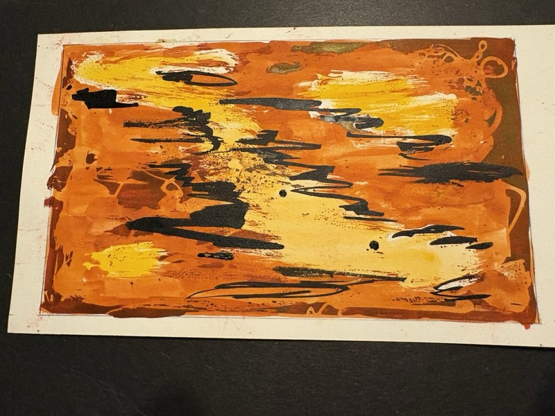 George Wells Original Abstract rug design. Mid century modern design