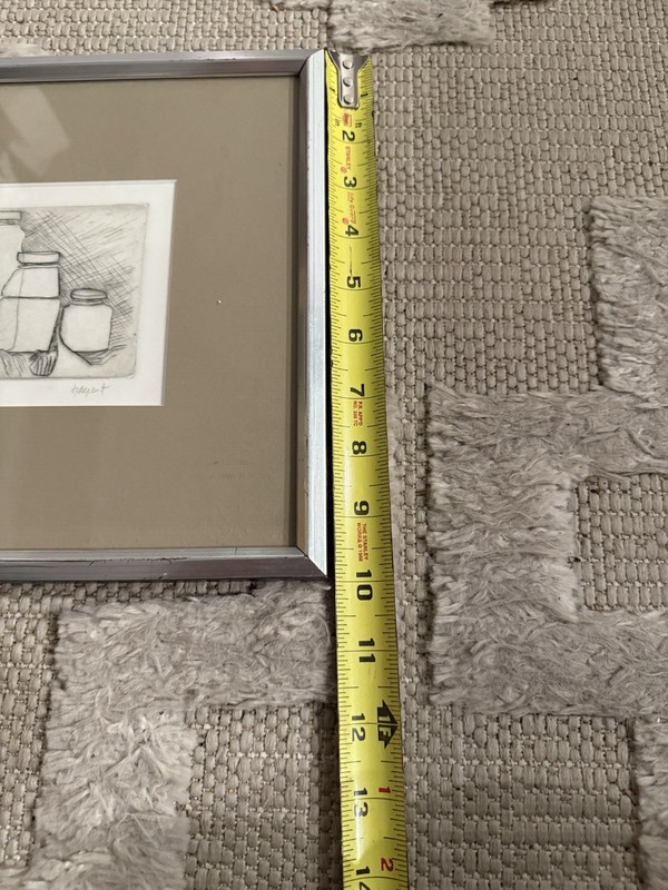 GIORGIO MORANDI “Jars” Pencil Drawing Artist Proof 1/5 10x11 Framed- Rendering gallery