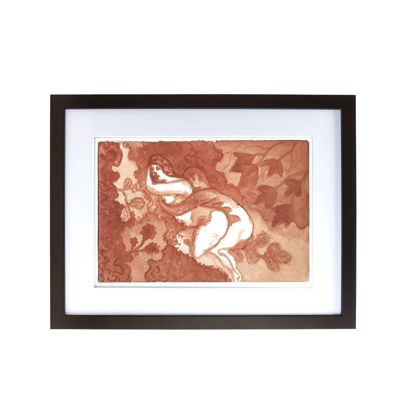 1971 2/8″Love intimacy»Soviet Underground AVANT-GARDE Artist A.POPOV-FRIN🔥SIGN