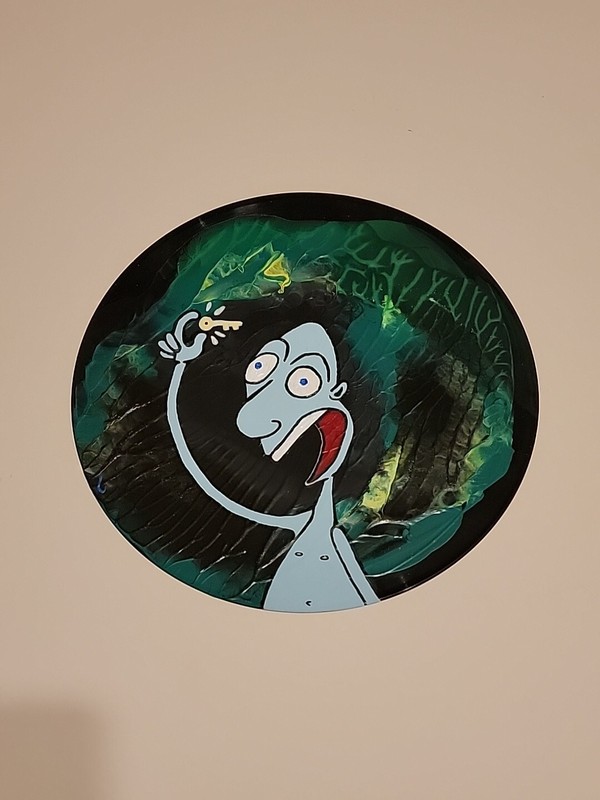 Original Acrylic Art On Vinyl Record – I Got The Key! – By Travis T.