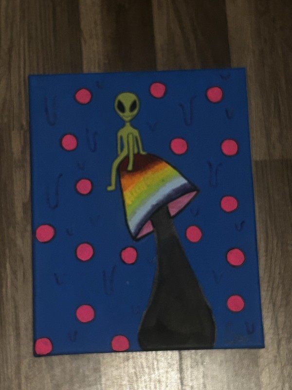 Trippy Alien Paintin -handpainted- gallery