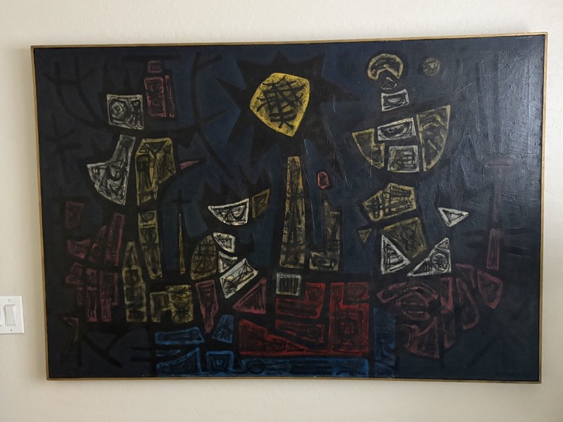 large vintage oil paintings original abstract art 41×59