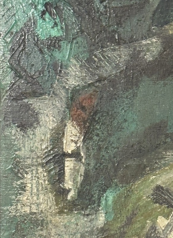 Abstract Figurative Silhouette/Portrait Oil Painting Moody Expressionist Style gallery