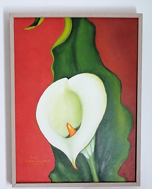 Original Painting Calla Lily, 20 x 24, New, acrylic on canvas