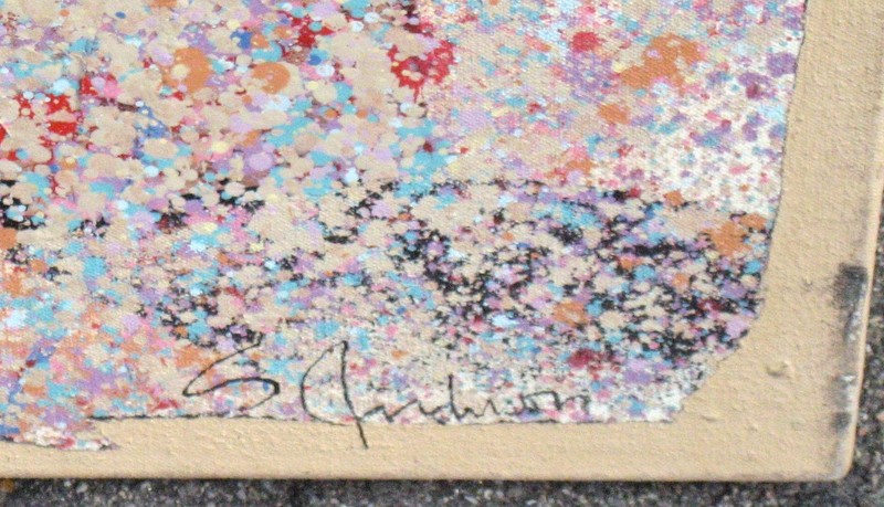 Sally Anderson "Update" Hand Signed Original Acrylic Painting canvas MAKE OFFER gallery