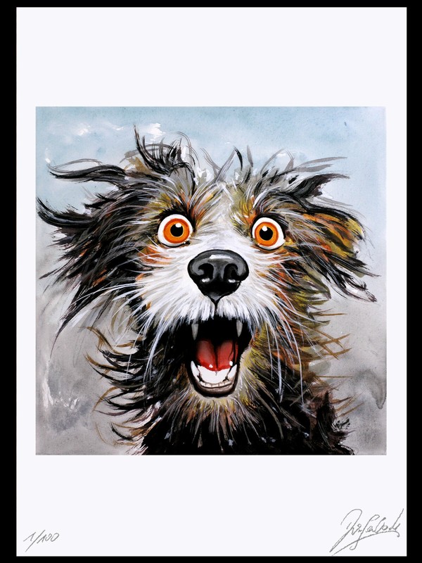 Original Art Print Graphic » DOG NO. 14″ Graphic, Artwork, Limited Edition, NO PHOTO!