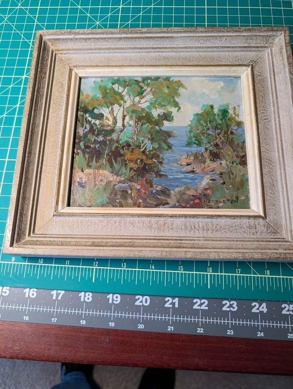 Quiet Cove OIl Painting by Ruth Nettles