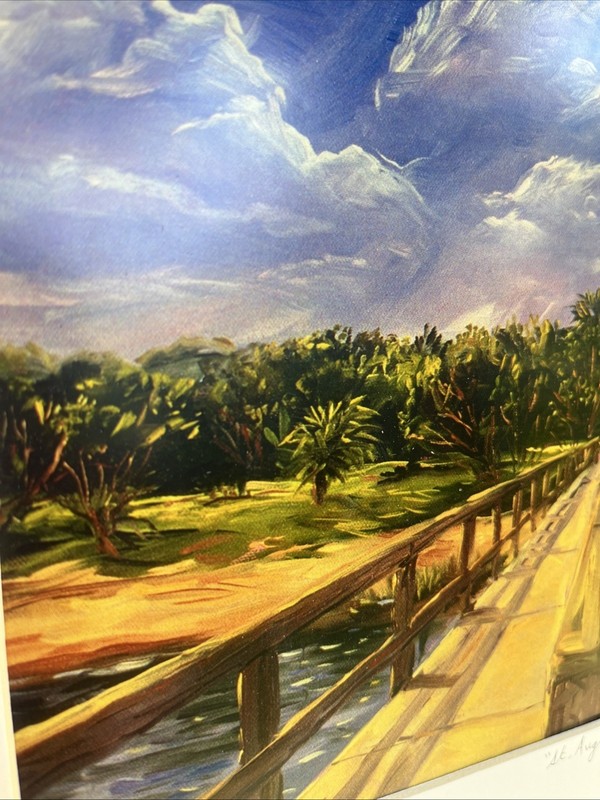 Hand Signed And Titled Print “St. Augustine Light” Signed Charles Dickinson gallery
