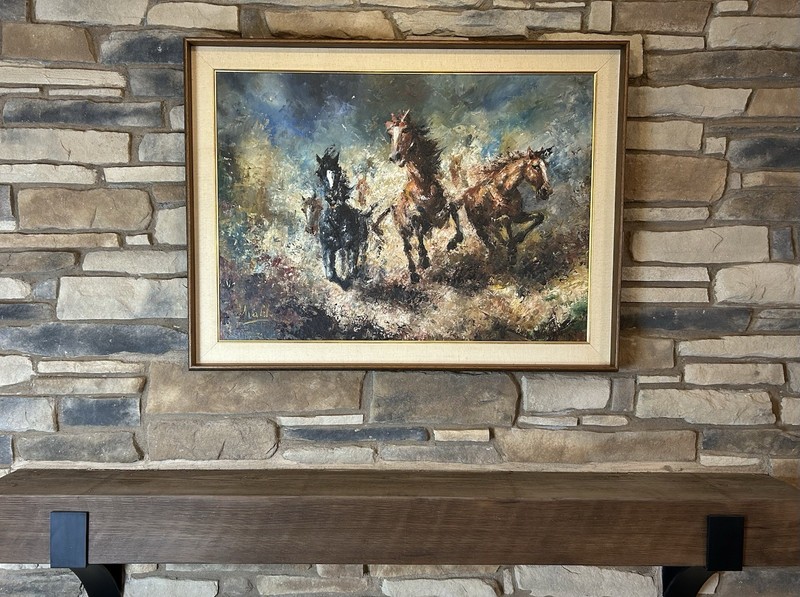 Americo Makk Original Large Oil Painting “Wild Horses” Signed The Laky Galleries gallery