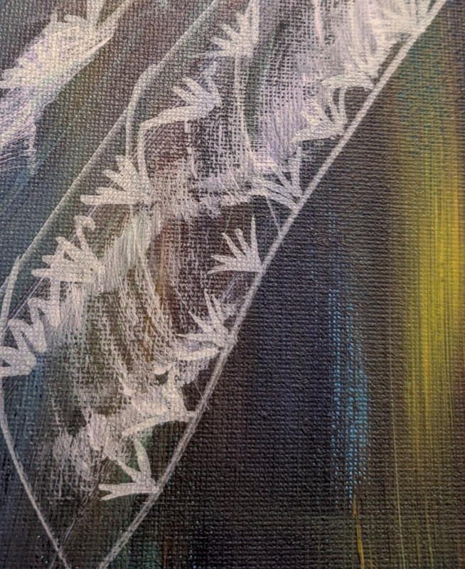 Original Bird Painting 11x14 Abstract Expressionist Canvas Wall Art Wachtel gallery