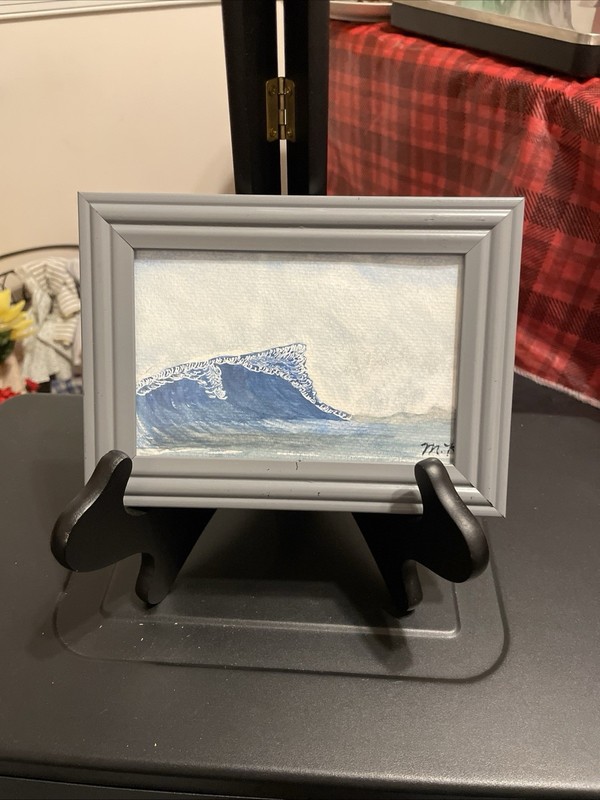 Waves Original Watercolor Art 5.5 X 7.5 Inches