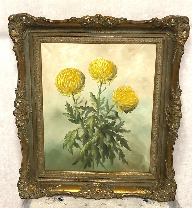 Beautiful Still Life Oil Painting On Canvas By Kaminsky