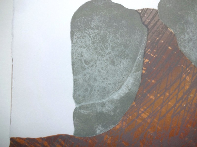 Myrna Burks Print, Tamarind Institute, 1975, mid-century gallery