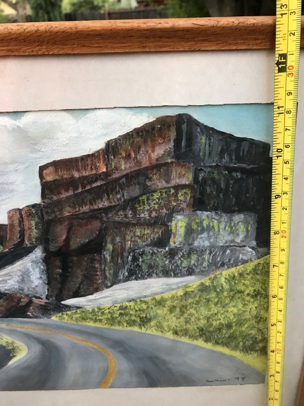 JOAN HEPPELL Original VINTAGE 1947 WATERCOLOR GOUACHE MID CENTURY MODERN WW2 Era gallery