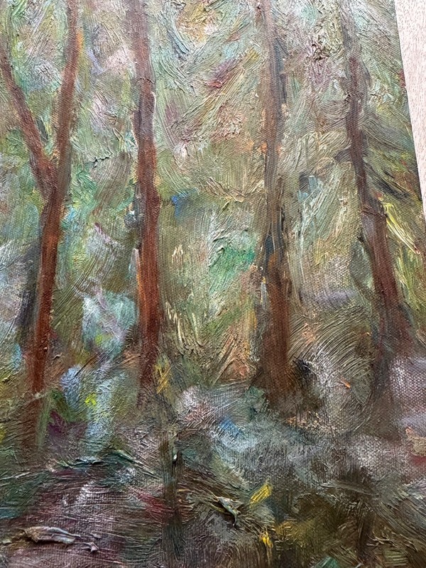 Impressionist Forest oil painting original
