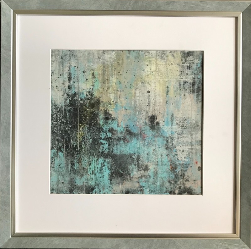 Abstract painting oil original 28x26 cm. gallery