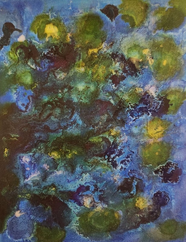Pam Bible Abstract Colorful Modern Unique Bold Wall Art Acrylic Canvas Textured