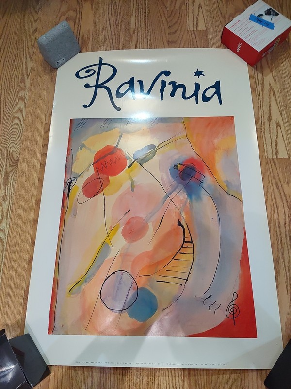 vintage ravinia music festival 1993 poster Heather Mark 24x36 gallery